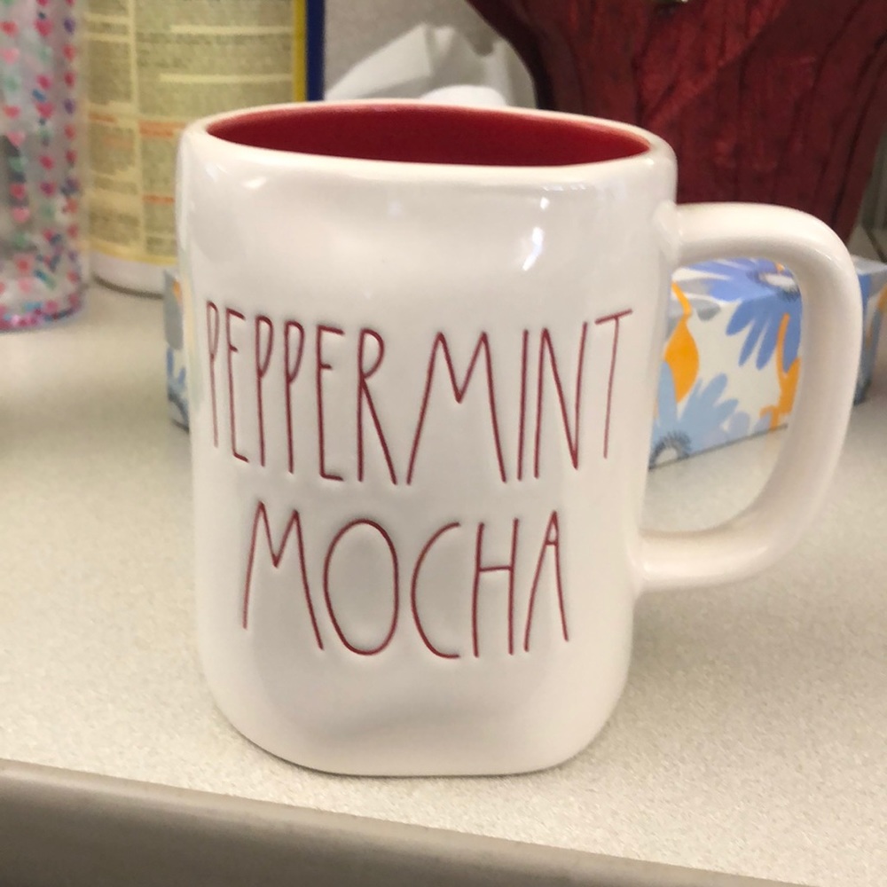 Rae Dunn Peppermint Mocha mug